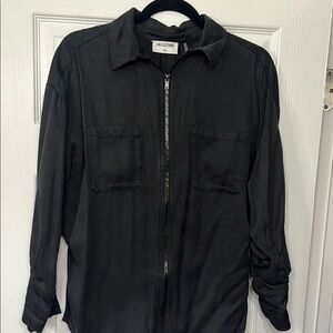 LNA Black Lightweight Shirt Jacket